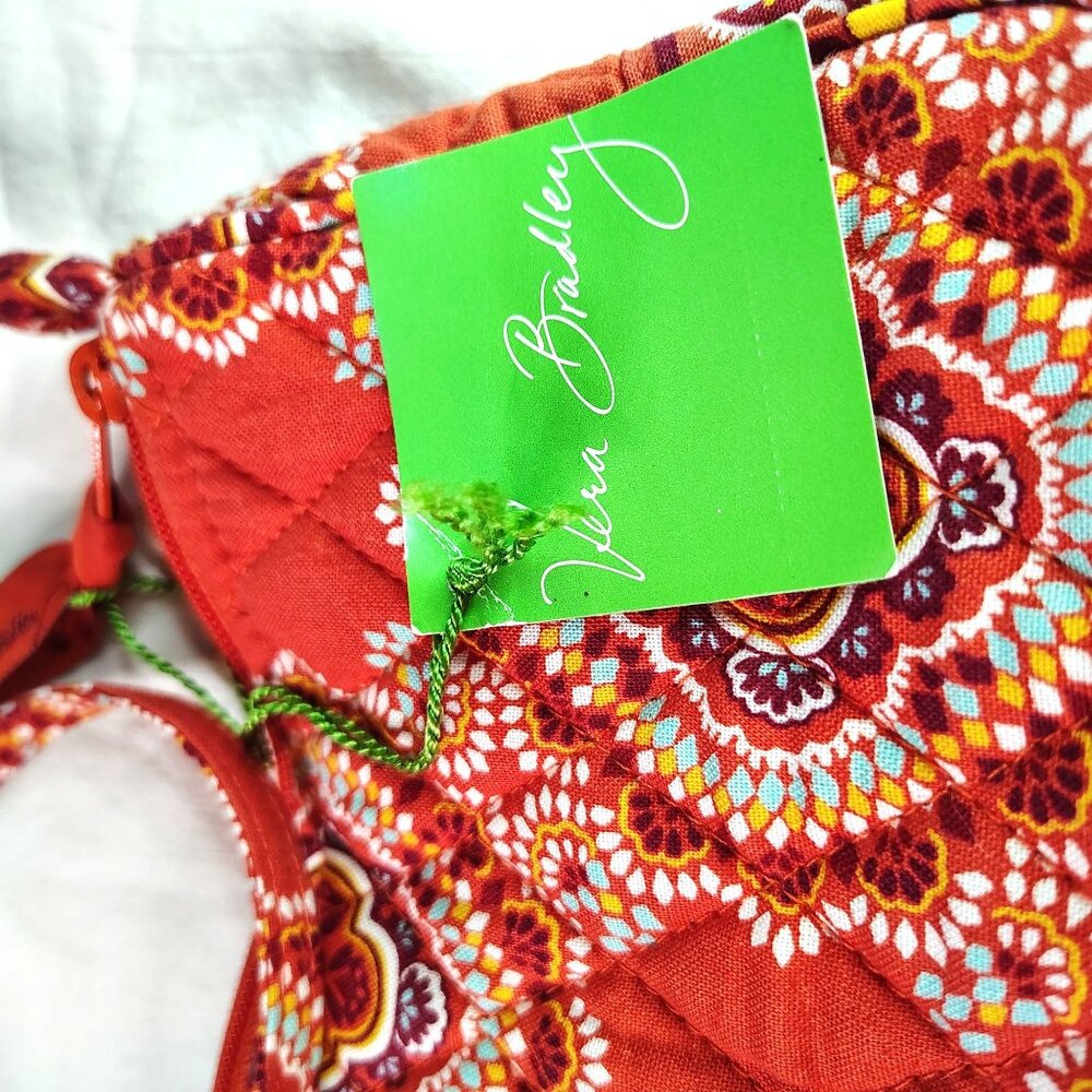 Vera Bradley Amy Paprika Small Crossbody Tag Country Gathering Unused Vintage - Picture 2 of 12